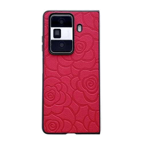 Funda Protectora para Teléfono For Honor Magic Vs Impression con Estampado de Camelias (Roja)
