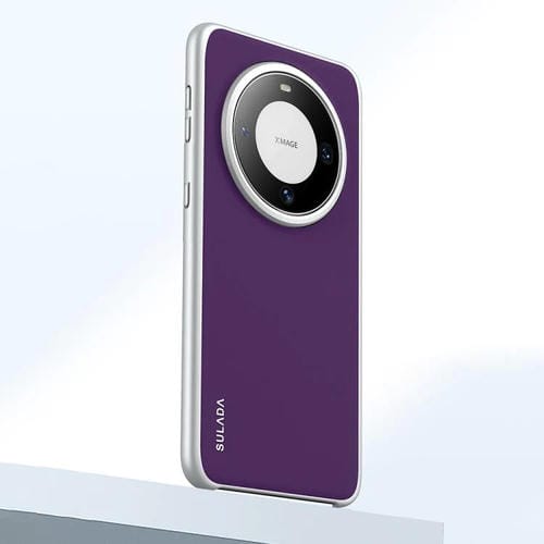 Funda para Teléfono Sulada Skin Feel Cuero Líquido a Prueba de Golpes Huawei Mate 60 (Morado)