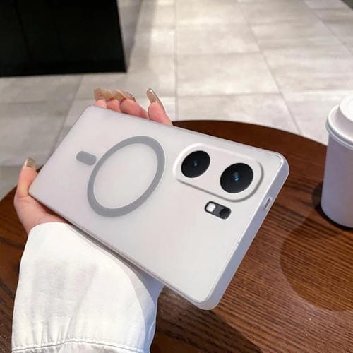 Funda para Teléfono de PC Magsafe con Orificios Finos y Protección Contra la Niebla Helada para Vivo Iqoo Neo9 (Gris Titanio)