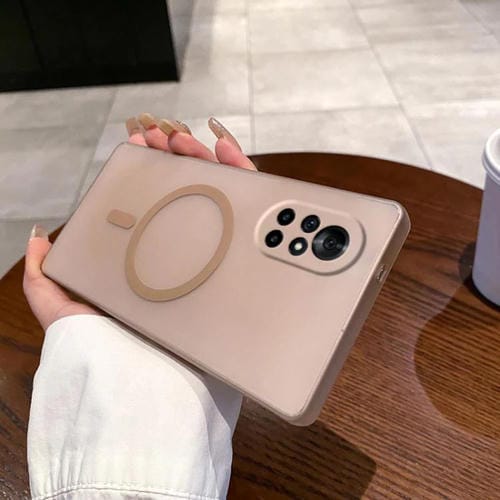 Funda para Teléfono PC Magsafe Ice Fog con Orificio Fino para Huawei Nova 8 (Dorada)