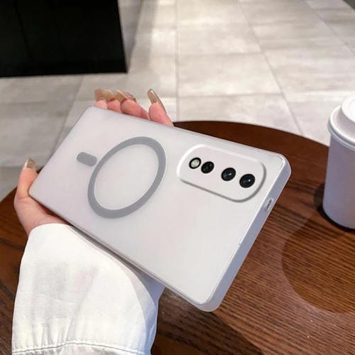 Funda para Teléfono Honor 80 Pro Magsafe con Orificio Fino y Protección Contra Niebla y Hielo (Gris Titanio)