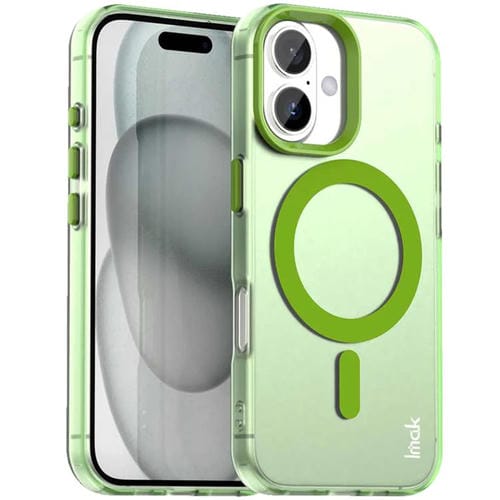 Funda IMAK Candy Series MagSafe a prueba de golpes para iPhone 17 (verde)