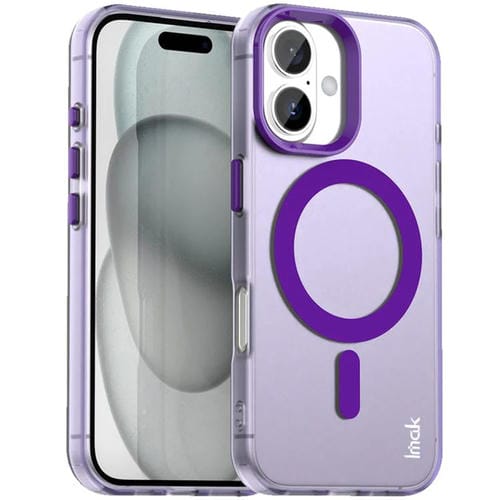 Funda IMAK Candy Series a prueba de golpes MagSafe para iPhone 17 (morada)