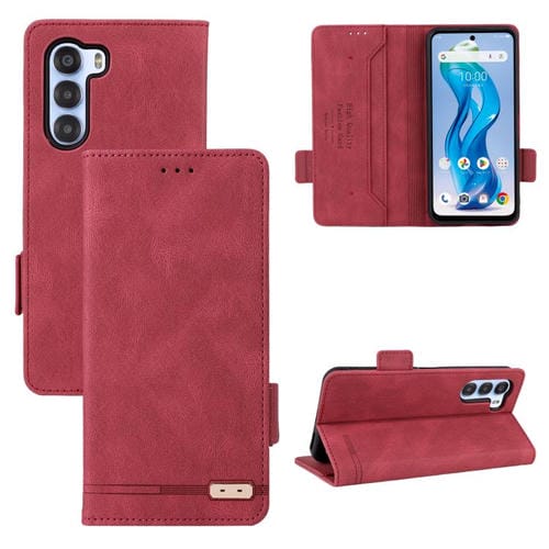 Funda de Cuero con Cierre Magnético para Teléfono ZTE Nubia S 5G A403Zt (Rojo)