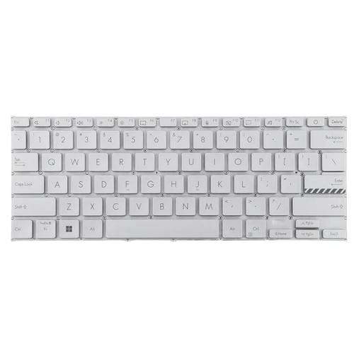 Teclado Asus Vivobook 14 Pro X1402 M1402 D1402 F1402 X1403Z X1402Z (Versión USA) (Plateado)