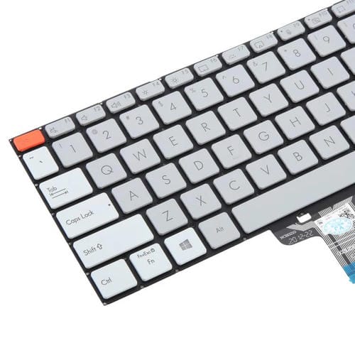 Hintergrundbeleuchtete Tastatur Asus Vivobook Pro 14X Modelle M7400 M4700 M4700Qc M4700PC M7600 M3400 M3401 M3401Q X7400 X3400 X3400P K3400P (Grau)