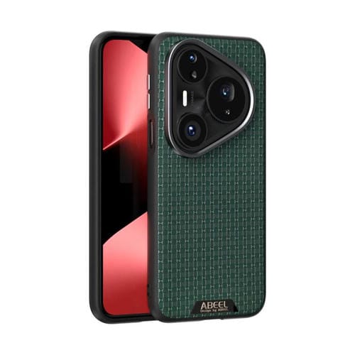 Funda de cuero con microrelieve 6D MagSafe para Huawei Pura 80 Pro 5G / 80 Pro+ 5G (Verde)