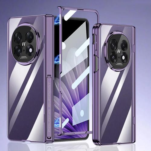 Funda Gkk con Bisagra Magnética y Película Integrada para Oppo Find N5 (Morado)