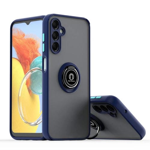 Funda de TPU + PC con anillo para Samsung Galaxy M54 5G Q Shadow 1 Series (azul rey)