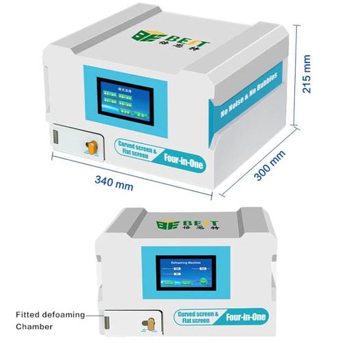 Máquina Laminadora y Antiespumante Inteligente Best B-528 4 en 1 de 7 Pulgadas con Bomba de Vacío Integrada (Enchufe UE)