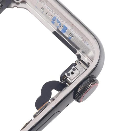 Marco Central de Acero Grafito Apple Watch Series 5 40mm LTE con Placa de Bisel, Eje Giratorio de Corona y Cable Flex