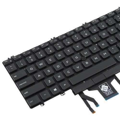 Backlit Keyboard Portable Dell Latitude 5500 5501 5511 5510 3500 3501 USA Version 0MMH7V (Black)