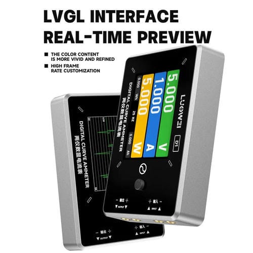 Amperometro Digitale di curva con design di Alimentatore isolato Luowei LW-D1