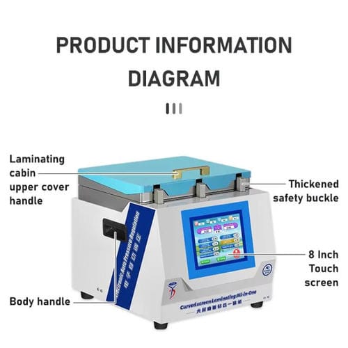 Laminating Machine and UV Curing Anti-foaming Agent YYD YD-639 UK Plug