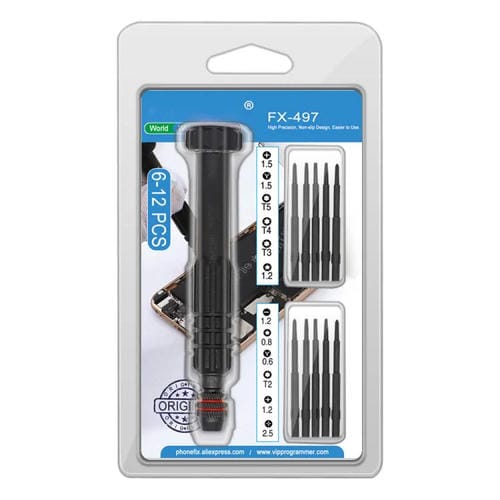 Jeu de Tournevis en Alliage d'Aluminium 12 en 1 Multifonctionnel