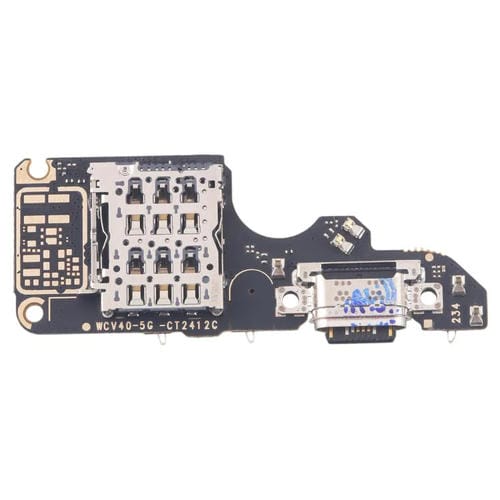 Placa Porto de Carregamento para Vivo V40 5G V2348 com Slot para Cartão SIM (sem Carregamento rápido)