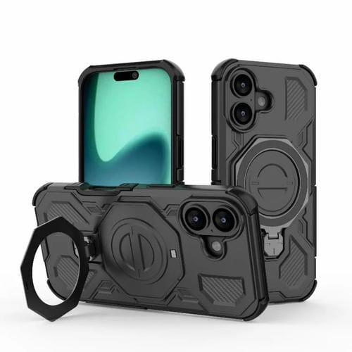 Funda magnética de TPU y PC MagSafe de color sólido para iPhone 17 y iPhone 20 (negro)
