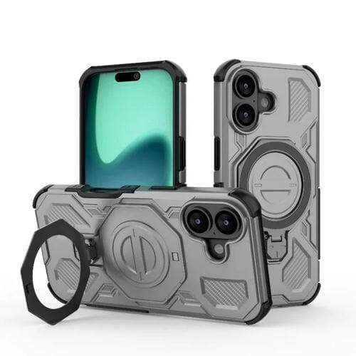 Funda magnética de TPU y PC MagSafe de color sólido para iPhone 17 y iPhone 20 (gris)