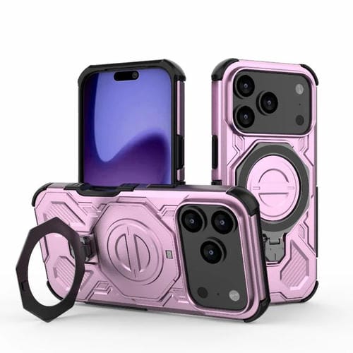 Funda magnética de TPU y PC MagSafe de color sólido para iPhone 17 Pro y iPhone 20 (rosa)