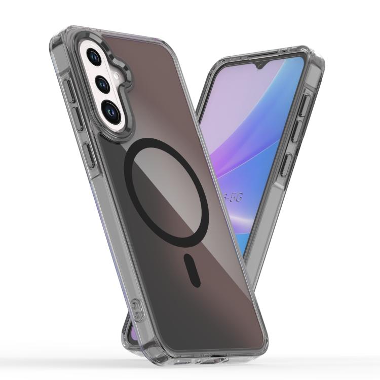 Funda MagSafe con degradado de color para Samsung Galaxy A56 5G (negra)