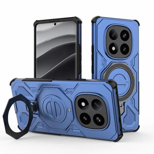 Funda de TPU + PC con cierre magnético MagSafe de color sólido para Redmi Note 14 Pro+ 5G Global J-20 (azul)