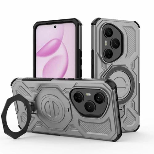 Funda para Honor 400 Pro 5G Global de 160,8 mm J-20 con cierre magnético MagSafe de TPU y PC (gris)