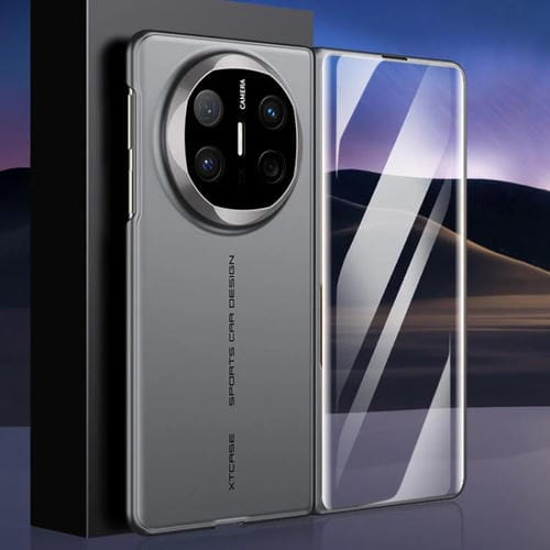 Funda plegable ultrafina con textura sedosa integrada GKK para Huawei Mate X6 (gris)