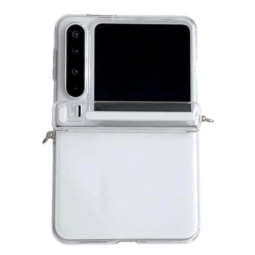 Funda transparente con hebilla lateral para Huawei Pura X