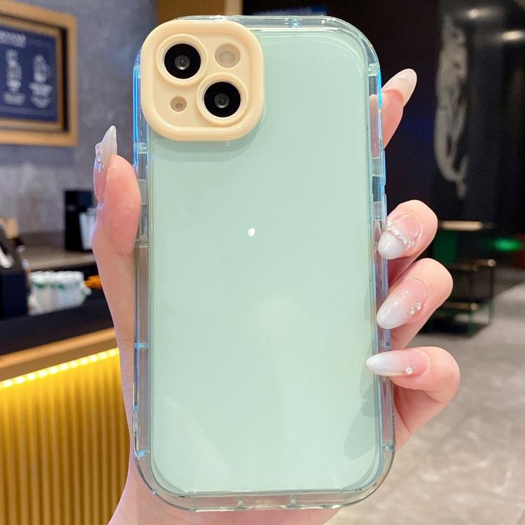 Funda de TPU + PC con MagSafe de colores vibrantes para iPhone 13 (verde)