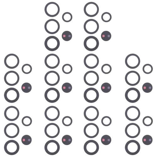 Conjunto de 10 Lentes de Câmara Traseira Samsung Galaxy S25 Ultra SM-S938B