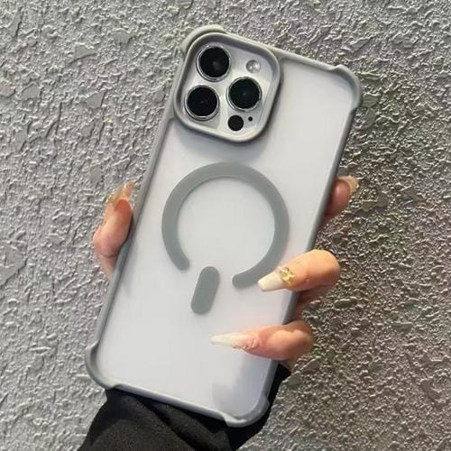 Funda MagSafe semitransparente con tacto esmerilado para iPhone 13 Pro (gris)