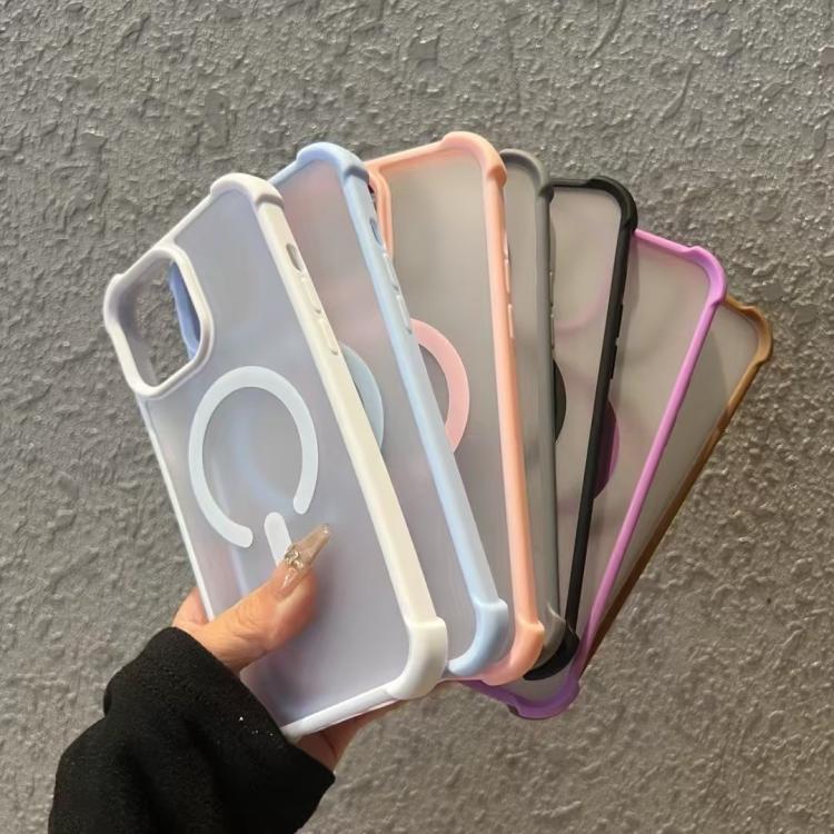 Funda MagSafe semitransparente con tacto esmerilado para iPhone 11 (marrón)