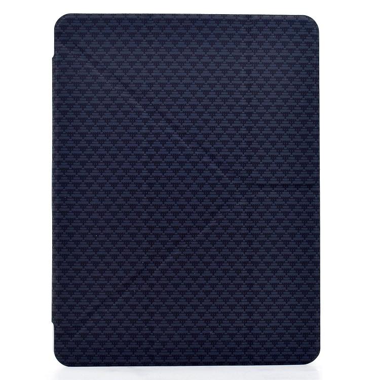Funda de cuero inteligente con textura piramidal plegable en Y para Xiaomi Pad 7/7 Pro (negra)