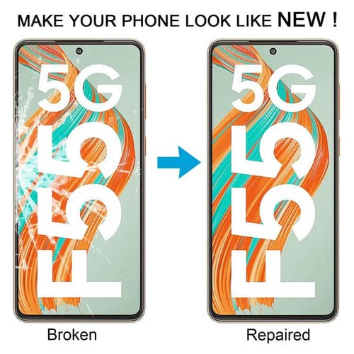 Samsung Galaxy F55 SM-E556B Outer Glass Lens with OCA Adhesive (10 Units)