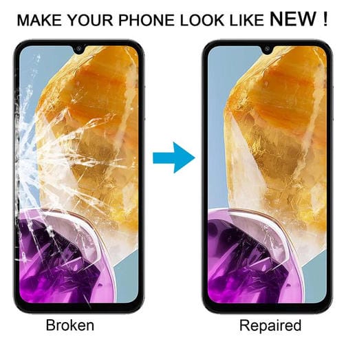 Glasaußenlinsen Samsung Galaxy M15 SM-M156B Frontbildschirm mit OCA-Klebstoff (10 Stück)