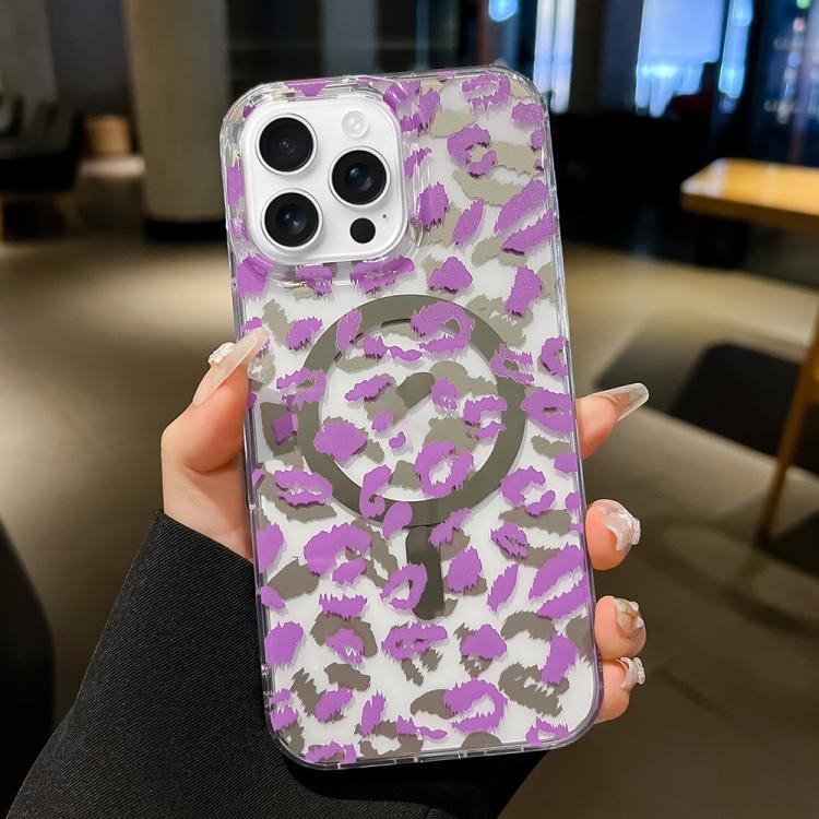 Funda MagSafe con laminado de doble cara IMD para iPhone 16 Pro (morada)