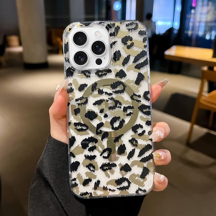 Funda MagSafe con laminado IMD de doble cara para iPhone 16 Pro (negro y marrón)