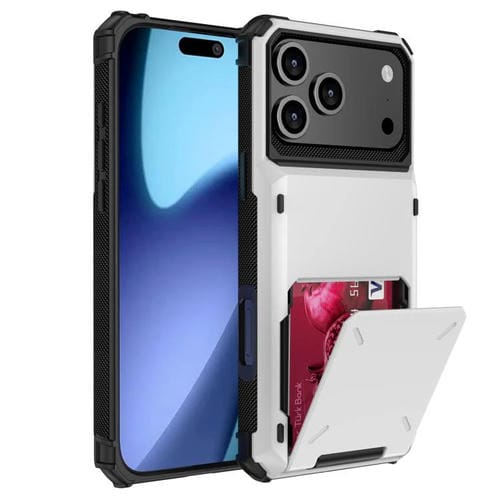 Funda resistente a arañazos y golpes para iPhone 17 Pro Max (blanca)