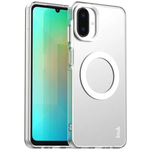 Funda de TPU + PET MagSafe IMAK Chocolate Series para Samsung Galaxy A07 4G (blanca)