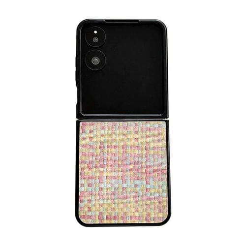 Funda protectora con diseño de tejido de fantasía para Xiaomi Mix Flip 2 (colores)