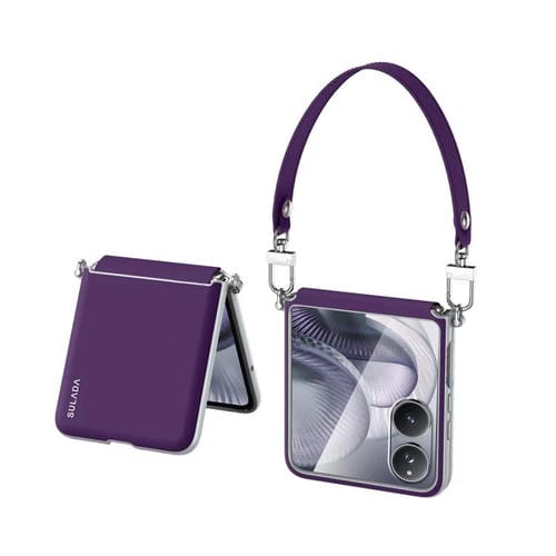 Funda de cuero líquido SULADA para Xiaomi Mix Flip 2, a prueba de golpes (morado)