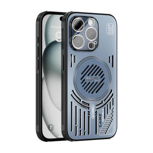 Funda ABEEL Ice Fox Series con disipador de calor Magsafe para iPhone 13 Pro (azul)