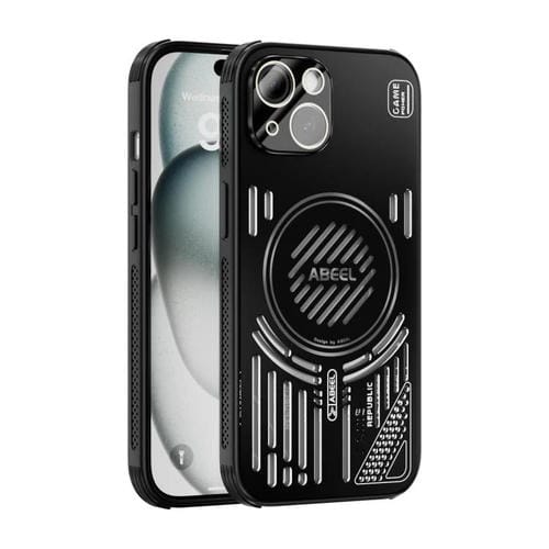 Funda para iPhone 14 ABEEL Ice Fox Series con disipador de calor magnético (negro)