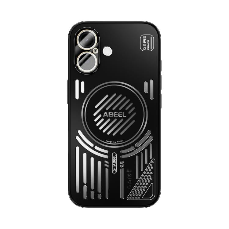 Funda ABEEL Ice Fox Series con disipador de calor magnético para iPhone 16 (negra)