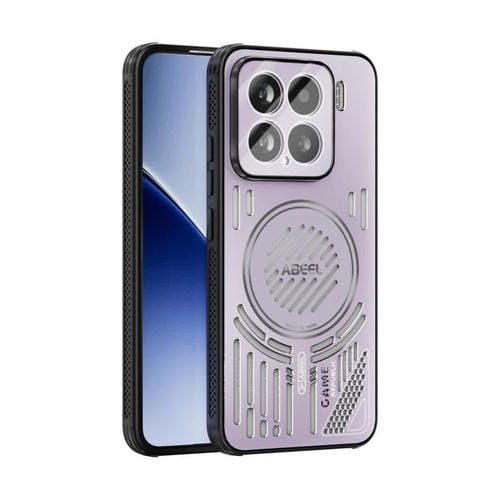 Funda para Xiaomi 15 ABEEL Ice Fox Series con disipador de calor Magsafe (rosa y morado)