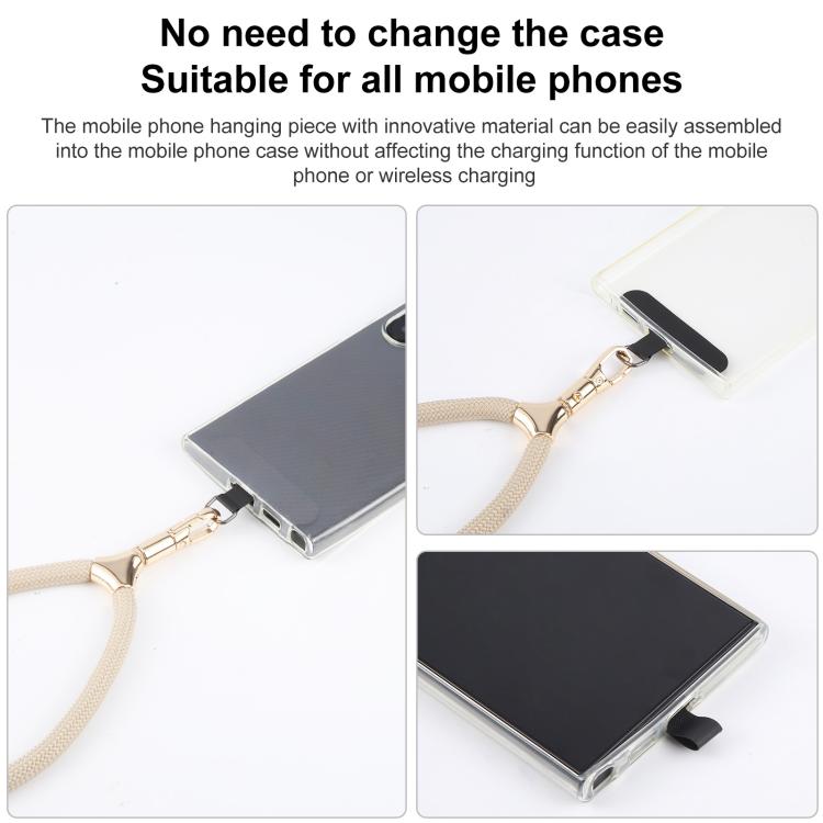 8mm Adjustable Gold Buckle Wrist Short Strap Anti-lost Mobile Phone Lanyard(Grey Dot Color)