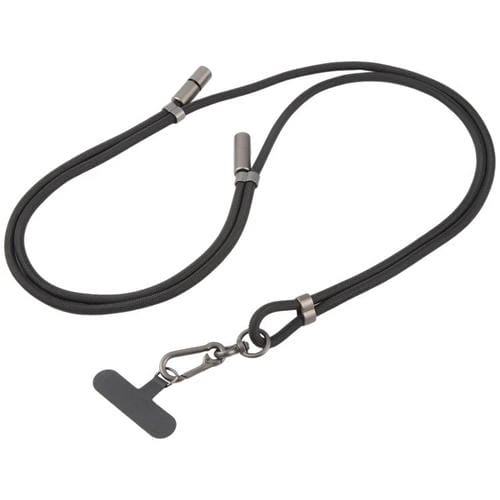Type-C to Type-C Data Charging Cable Crossbody Phone Long Lanyard(Black)