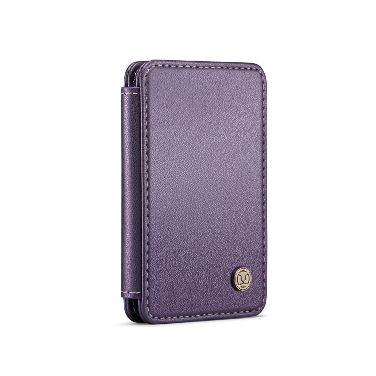 JEEHOOD J05 Bolsa para tarjetas magnéticas RFID de doble pliegue (morada)