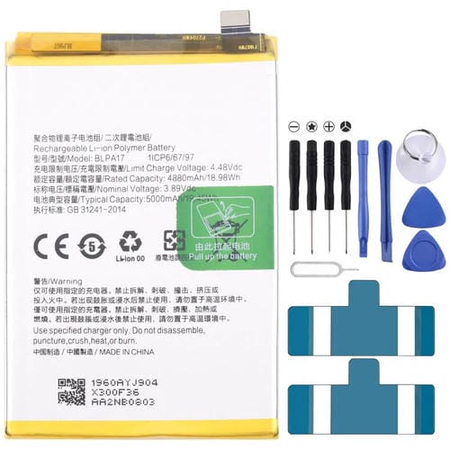 Reemplazo de batería BLPA17 de 5000 mAh para Realme C53