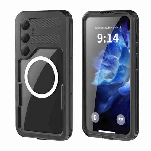 Funda RedPepper para Samsung Galaxy S25+ 5G, resistente al agua IP68, triple protección MagSafe (negra)